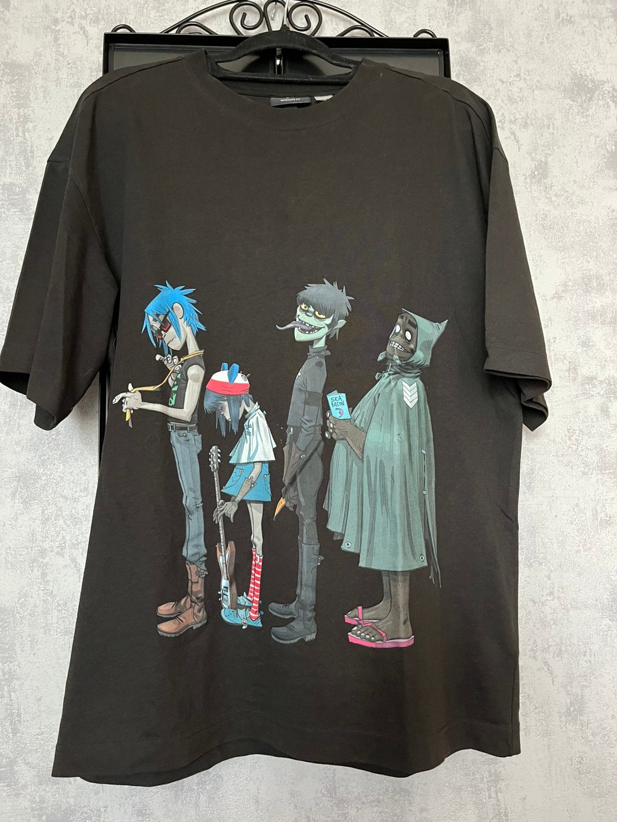 Gorillaz tshirt smal oversized fit, Ophalen of Verzenden, Zo goed als nieuw, Kleding