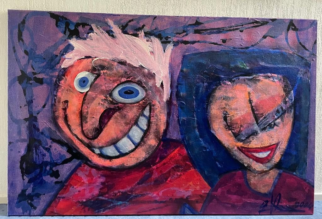 Schilderij Erik Kouw met titel Tts...., Ophalen
