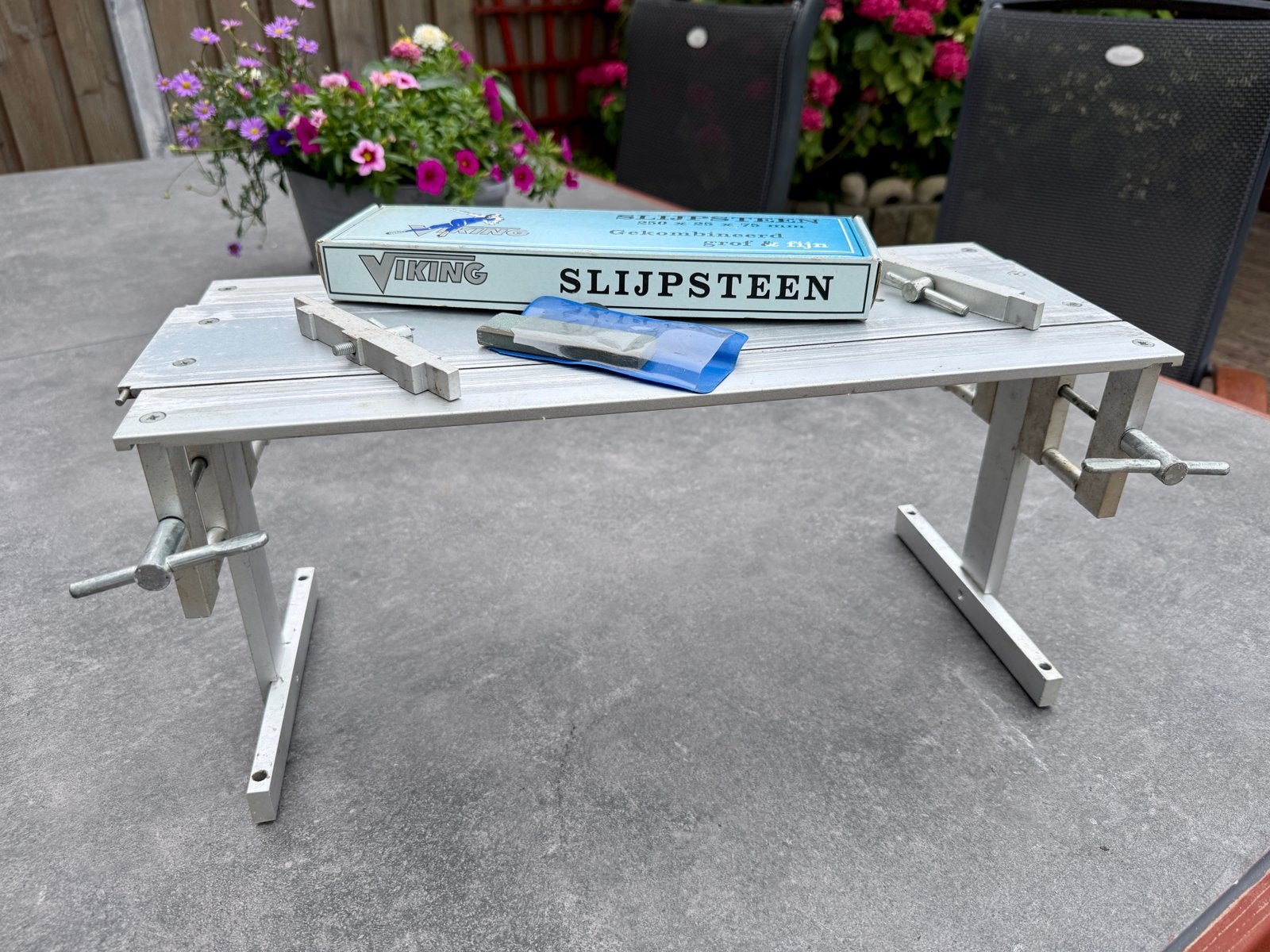 Schaatsslijpapparaat met slijpsteen - Viking, Ophalen of Verzenden, Gebruikt, Overige typen, Overige merken