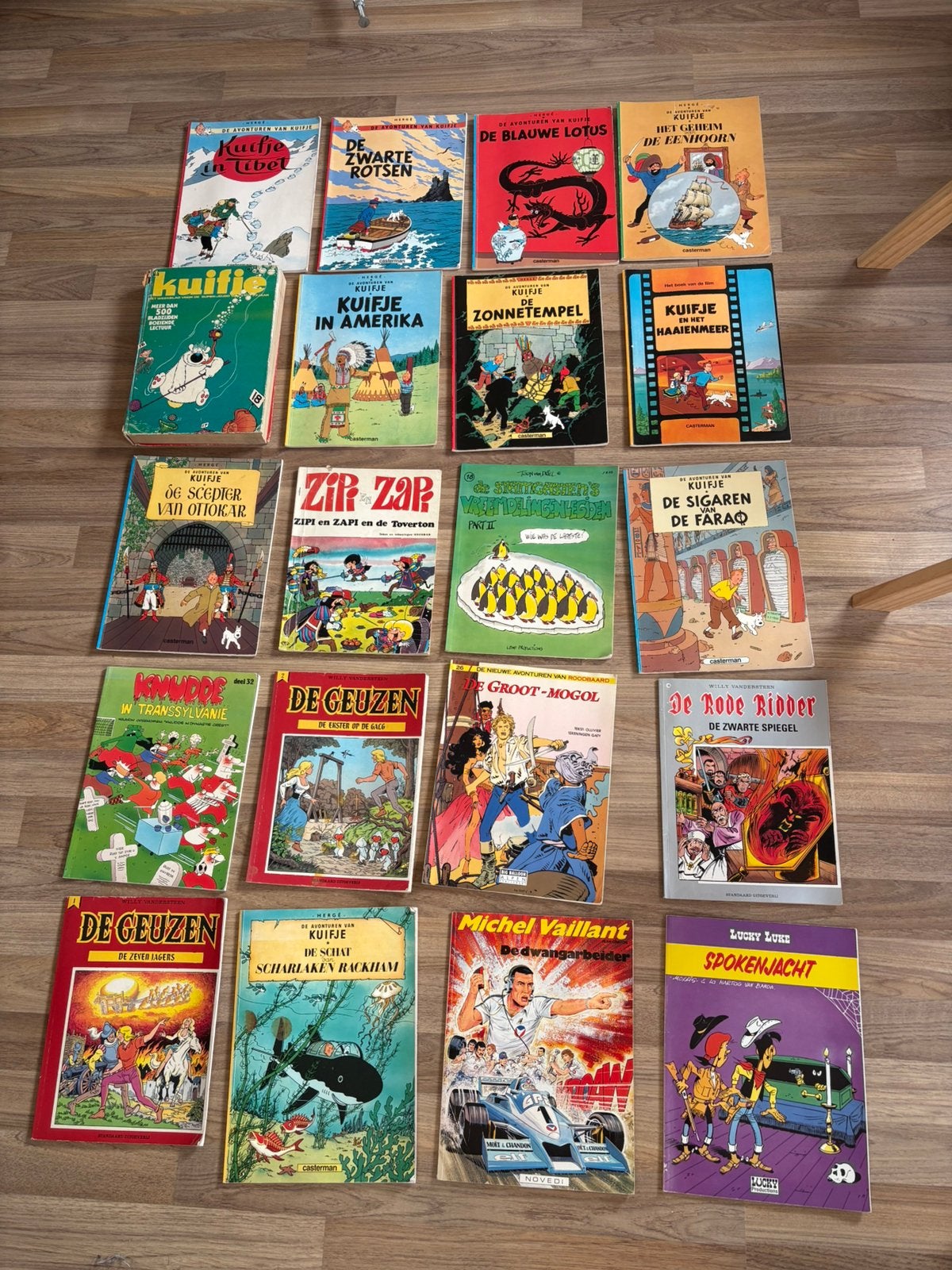 Mooie verzameling strips Lucky Luke l, Michel Vaillant etc, Meerdere stripboeken, Ophalen of Verzenden, Gelezen
