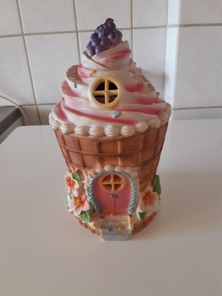 Sprookjesachtig IJsje Huisje met Verlichting - Hoogte 24 cm, Ophalen, Overige materialen, Overige merken, 24 cm