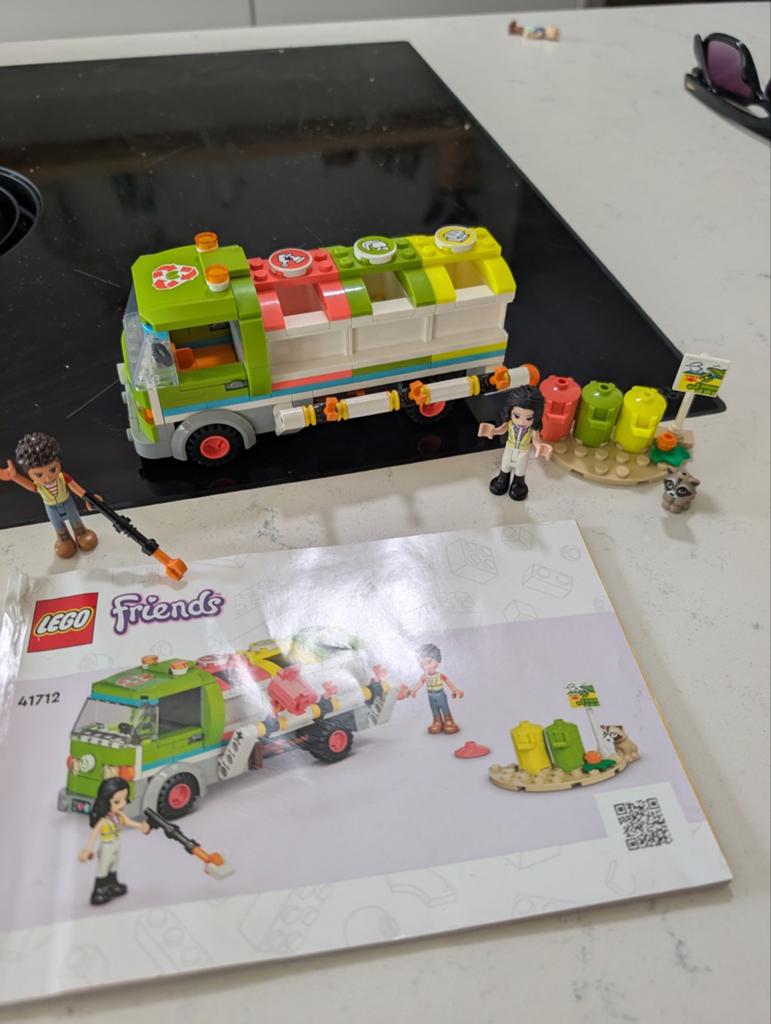 Lego friends vuilniswagen, Ophalen of Verzenden, Zo goed als nieuw, Elektrisch, Overige merken