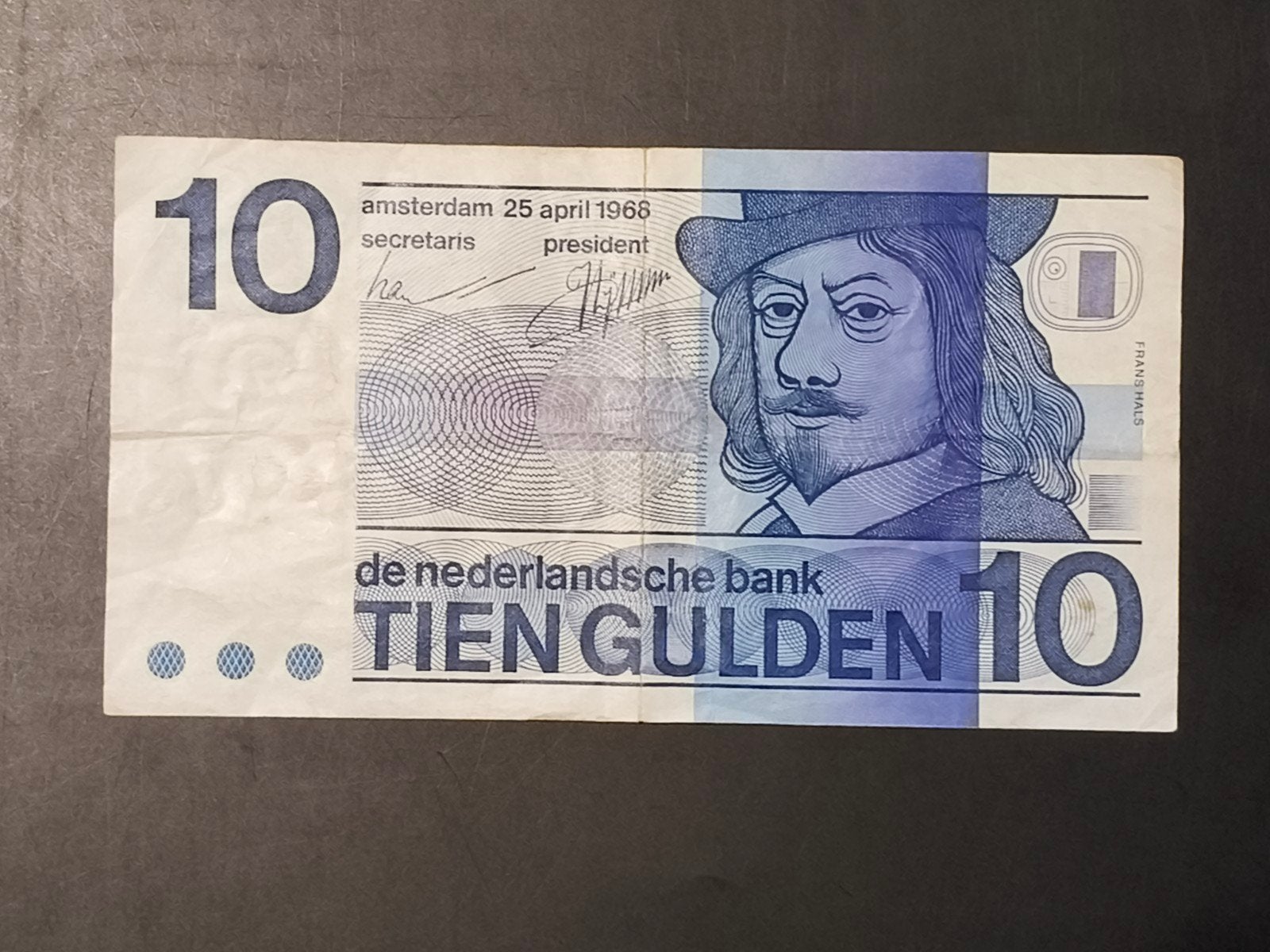 Netherlands 10 gulden 1968 VF, Ophalen of Verzenden, 10 gulden