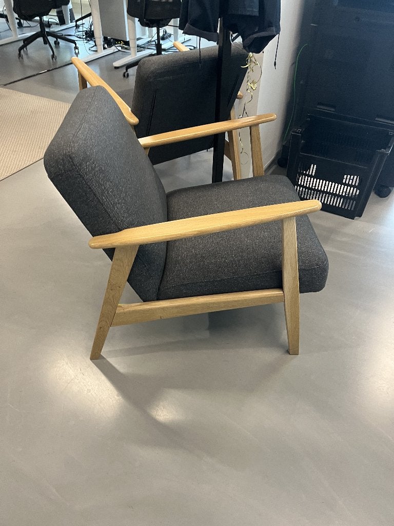 EKENÄSET - IKEA fauteuil eiken - 50 per stuk - 3 stuks, Ophalen, Minder dan 75 cm, Zo goed als nieuw, Stof