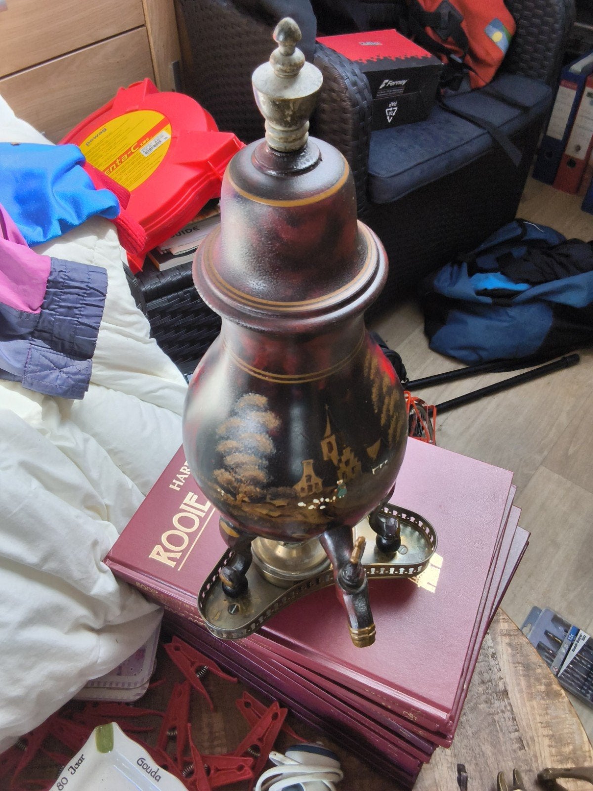 Antieke Samovar - Prachtig Gedecoreerd, Ophalen of Verzenden