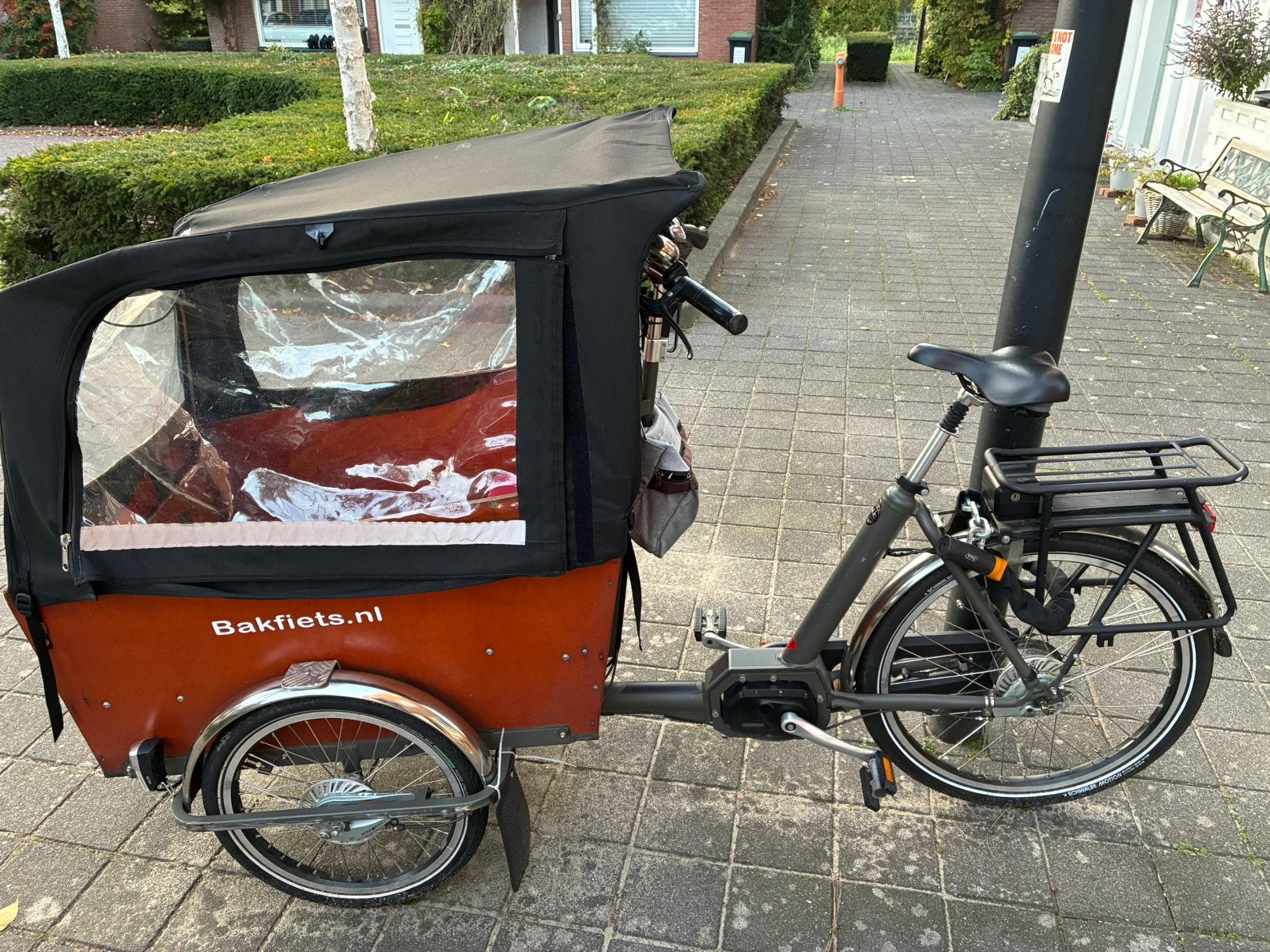 Bakfiets, 4 kinderen of meer, Gebruikt, Velgrem, Elektrisch