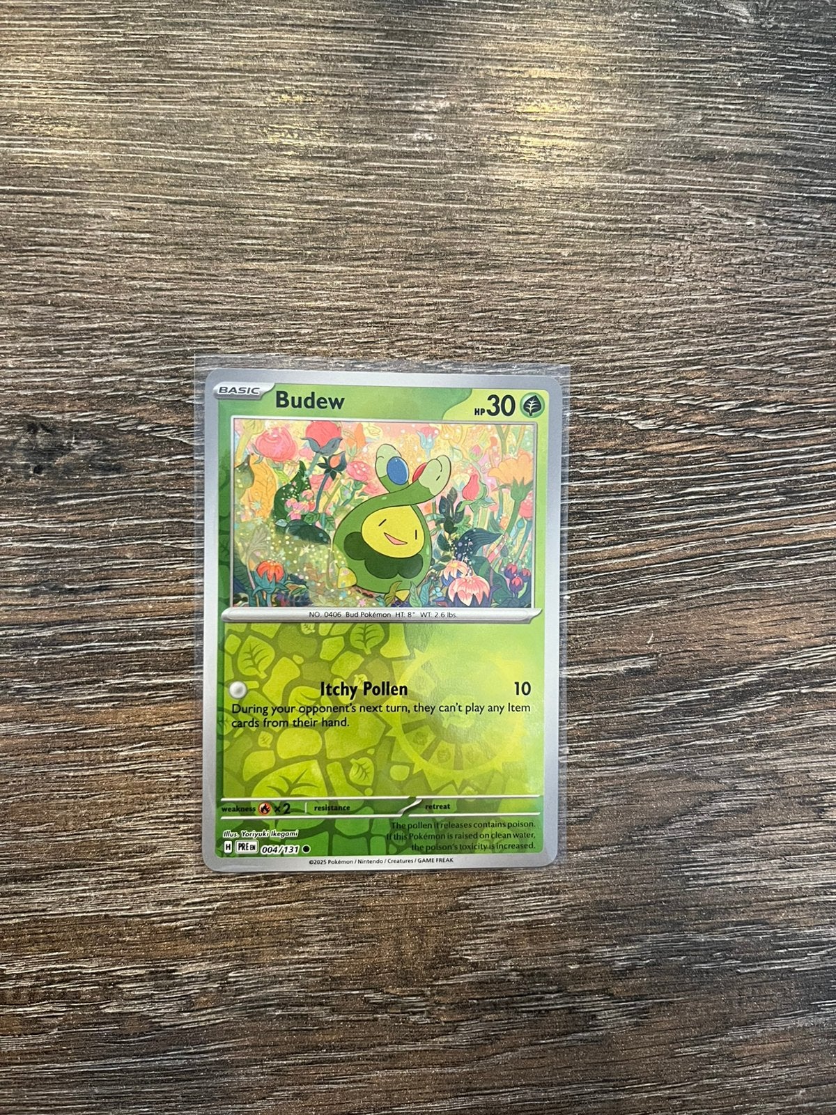 Budew PRE 004/131 reverse holo, Ophalen of Verzenden, Zo goed als nieuw