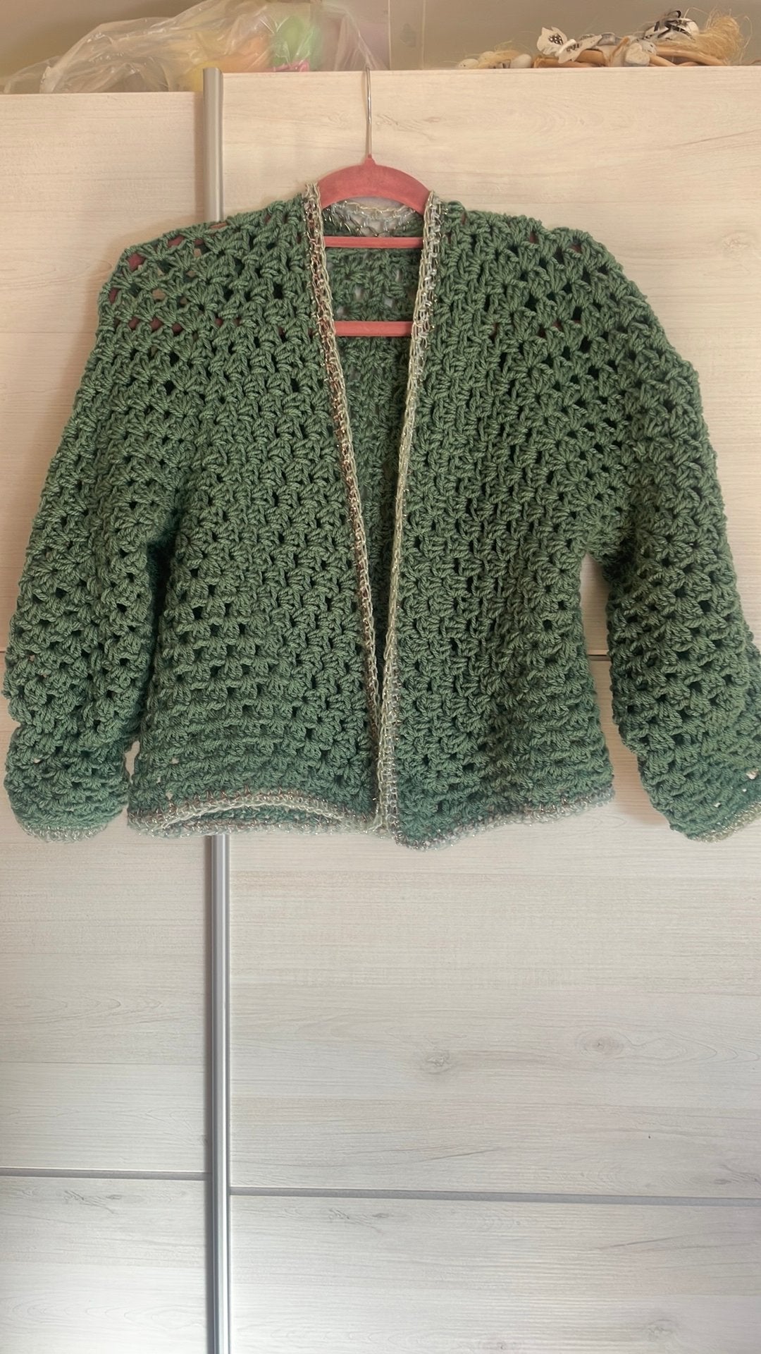 Mooi gehaakte vest, Kleding | Dames, Truien en Vesten, Ophalen of Verzenden, Zo goed als nieuw, Maat 46/48 (XL) of groter