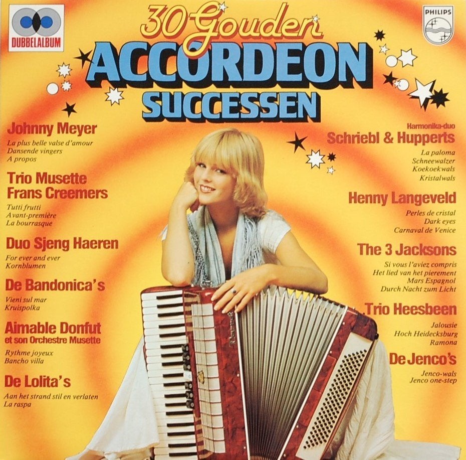 30 Gouden Accordeon Successen - Dubbelalbum LP, Verzenden, Schlager, Zo goed als nieuw, 12 inch
