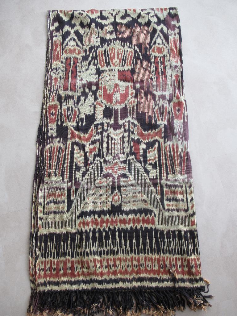 Vintage Ikat doek/sprei/kleed uit Indonesië, Antiek en Kunst, Verzenden