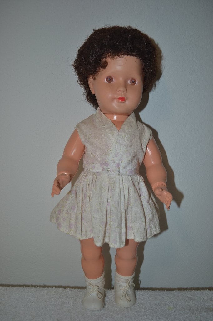 Mooie wildebras pop met originele kleding NR 7252, Ophalen of Verzenden, Zo goed als nieuw, Pop