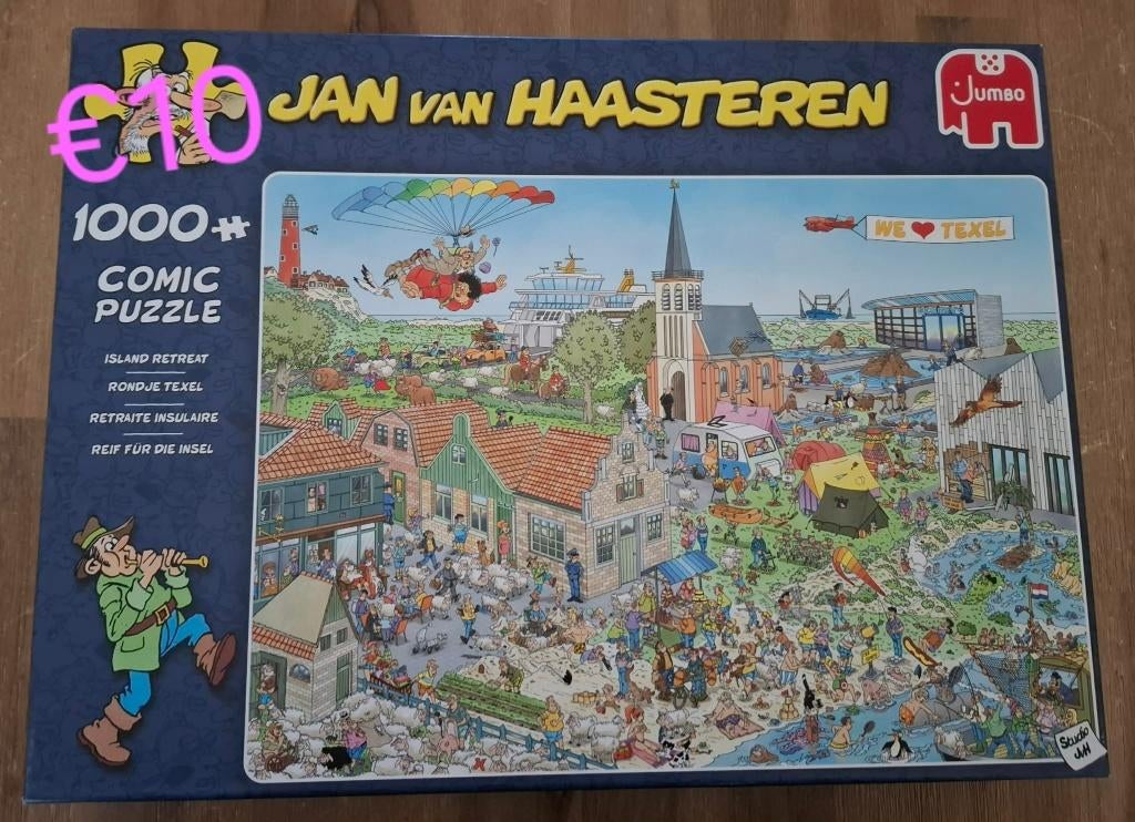 Veel jan van haasteren, Hobby en Vrije tijd, Denksport en Puzzels, Ophalen, 500 t/m 1500 stukjes, Zo goed als nieuw, Legpuzzel