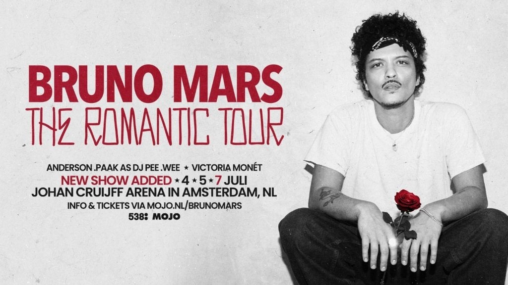 bruno mars parkeerkaart 2 juli P1, Tickets en Kaartjes, Concerten | Pop, Eén persoon, Juli