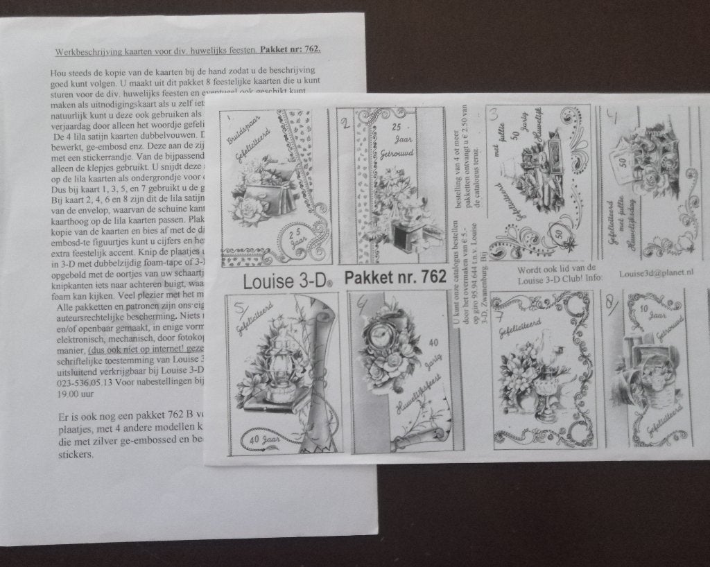 Unieke kaarten om te maken - Louise 3D pakket, Ophalen of Verzenden, Nieuw, Overige thema's, Knipvel