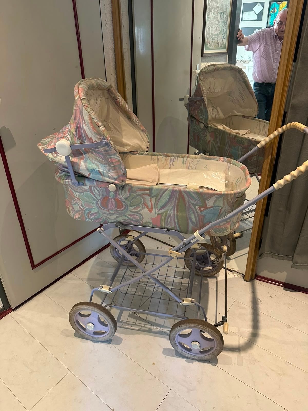 Retro Kinderwagen - Vintage Stijl, Gebruikt, Met reiswieg, Ophalen, Kinderwagen