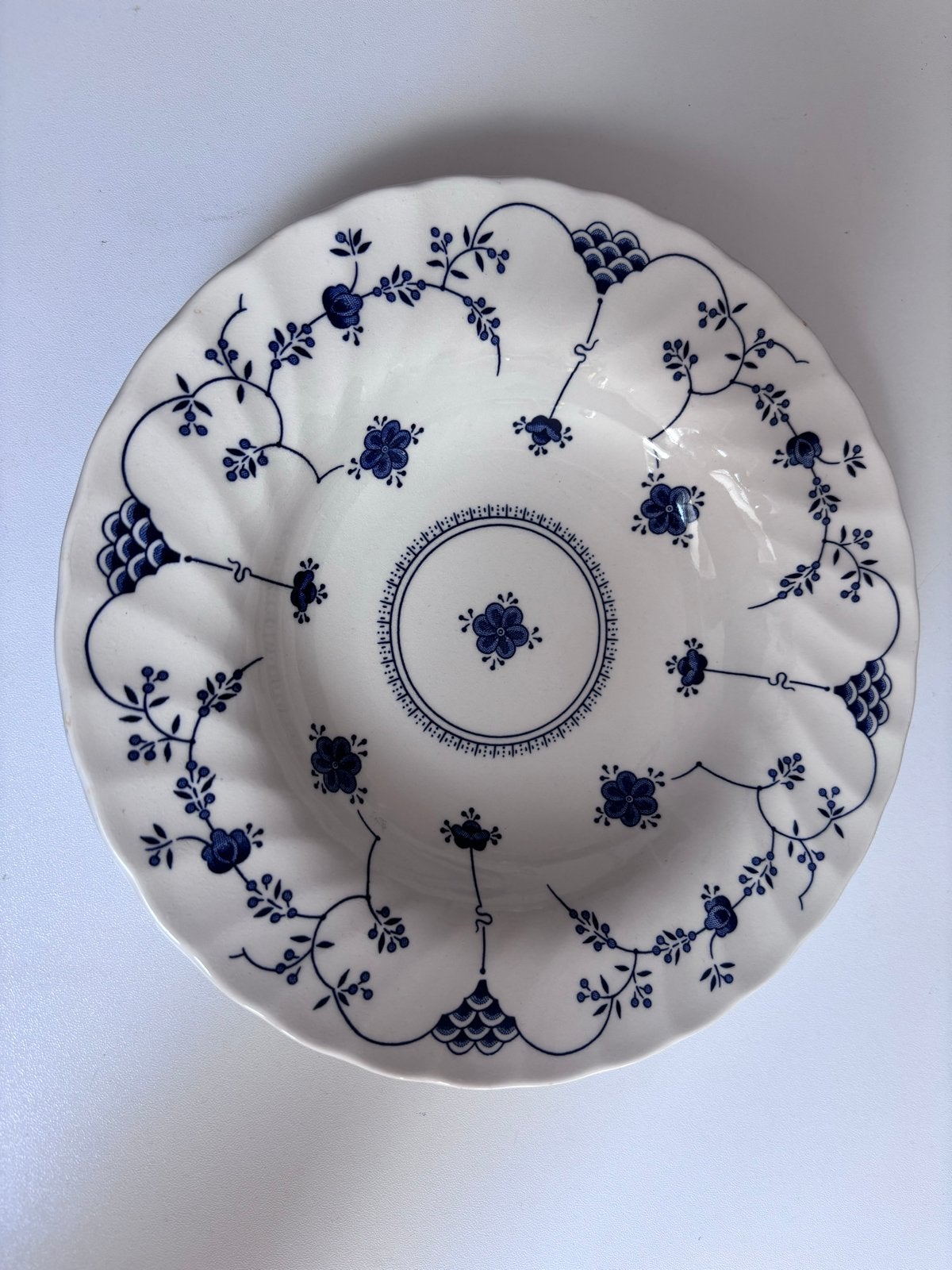 Churchill The Georgian Collection Diep Bord Blauw Wit, Ophalen of Verzenden