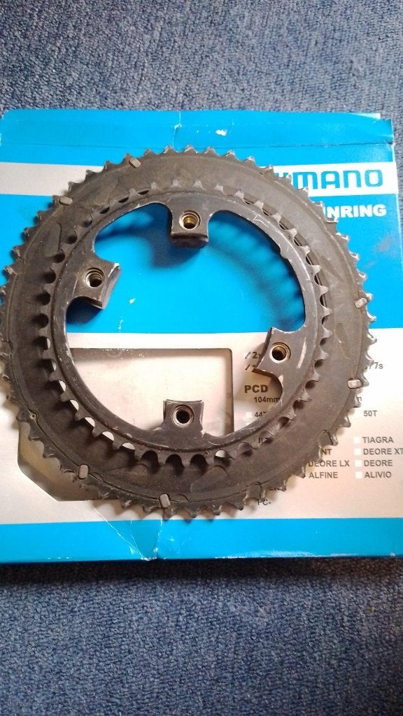 Shimano Ultegra 11-speed tandbladen 53/39, Crankstel of Pedalen, Gebruikt, Ophalen of Verzenden, Gravelbike