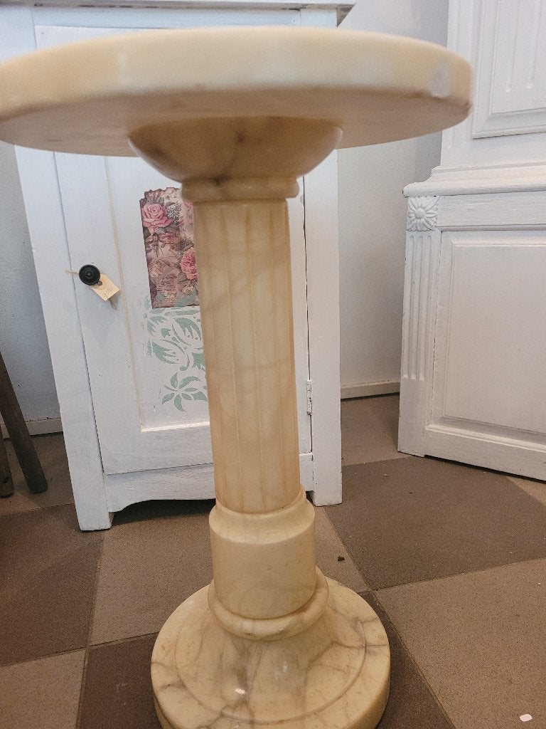 Vintage marmeren zuil, Huis en Inrichting, Heikant 21 Kaatsheuvel, Gebruikt, Belle Vieille Brocante, Ophalen of Verzenden