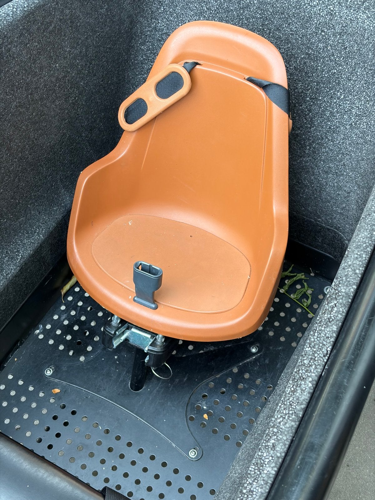 Bobike fietsstoeltje voor bakfiets - Oranje, Ophalen of Verzenden, Gebruikt, 9 t/m 18 kg, Voorzitje