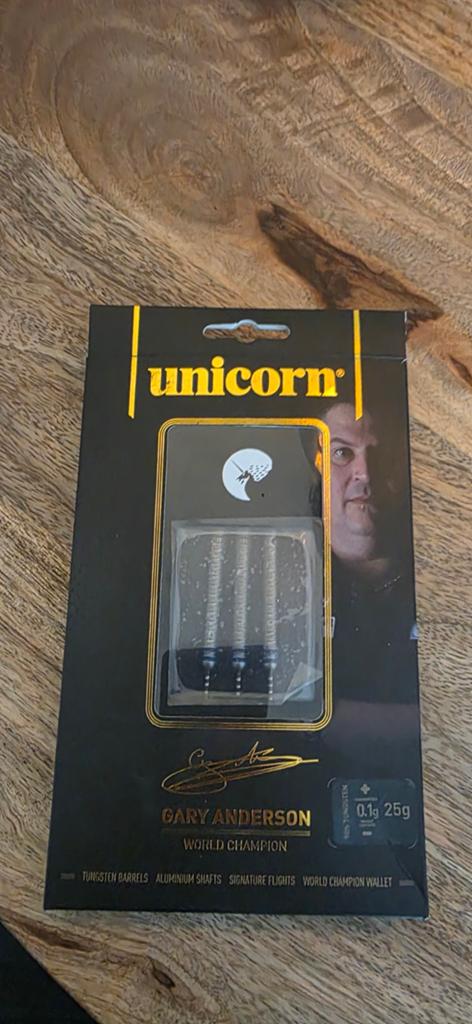 Unicorn Gary Anderson World Champion Darts 25g, Ophalen of Verzenden, Nieuw, Pijlen