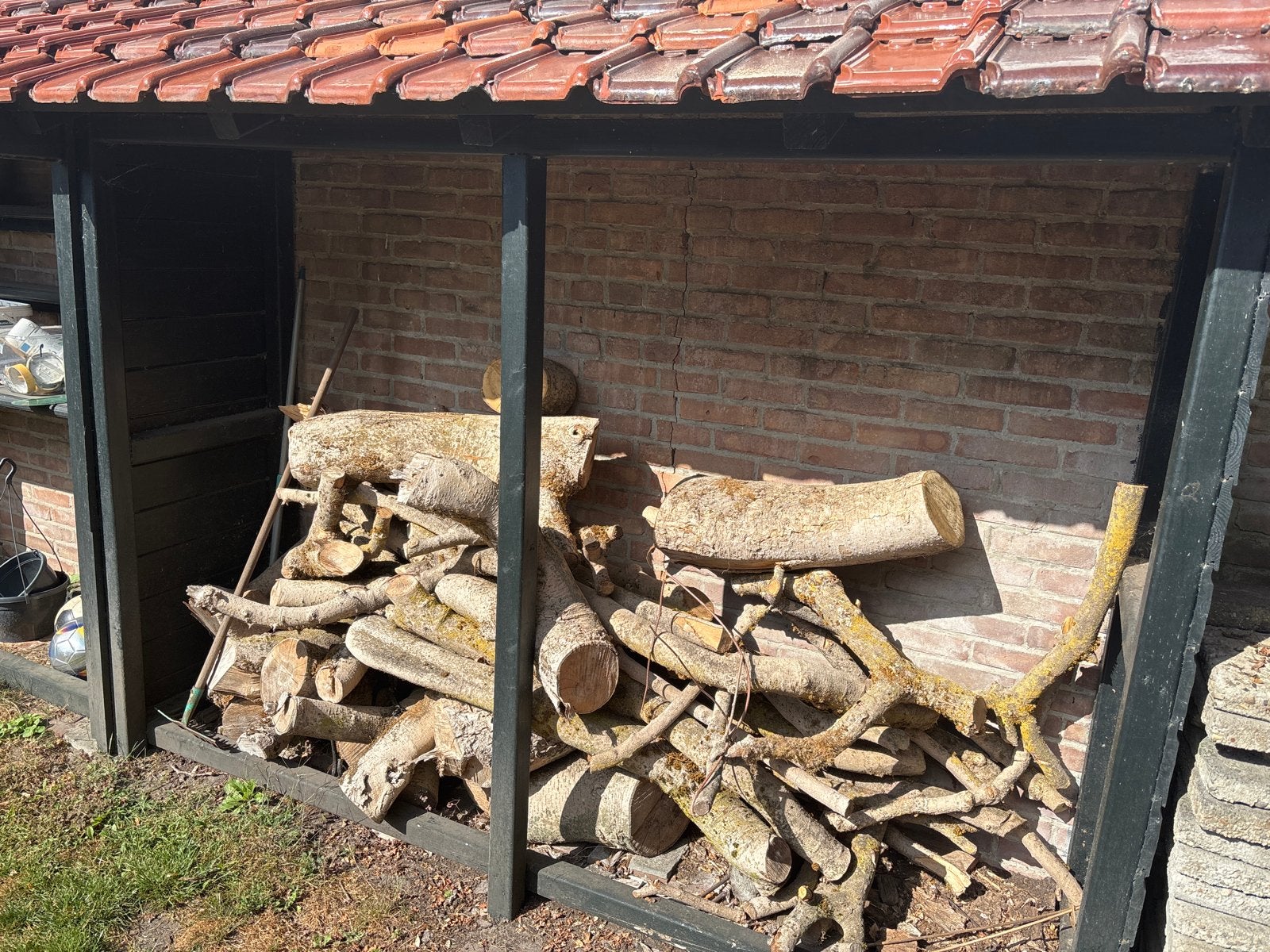 Mooi gedroogd open haard hout - Klaar voor gebruik!, Minder dan 3 m³, Ophalen, Overige houtsoorten, Blokken