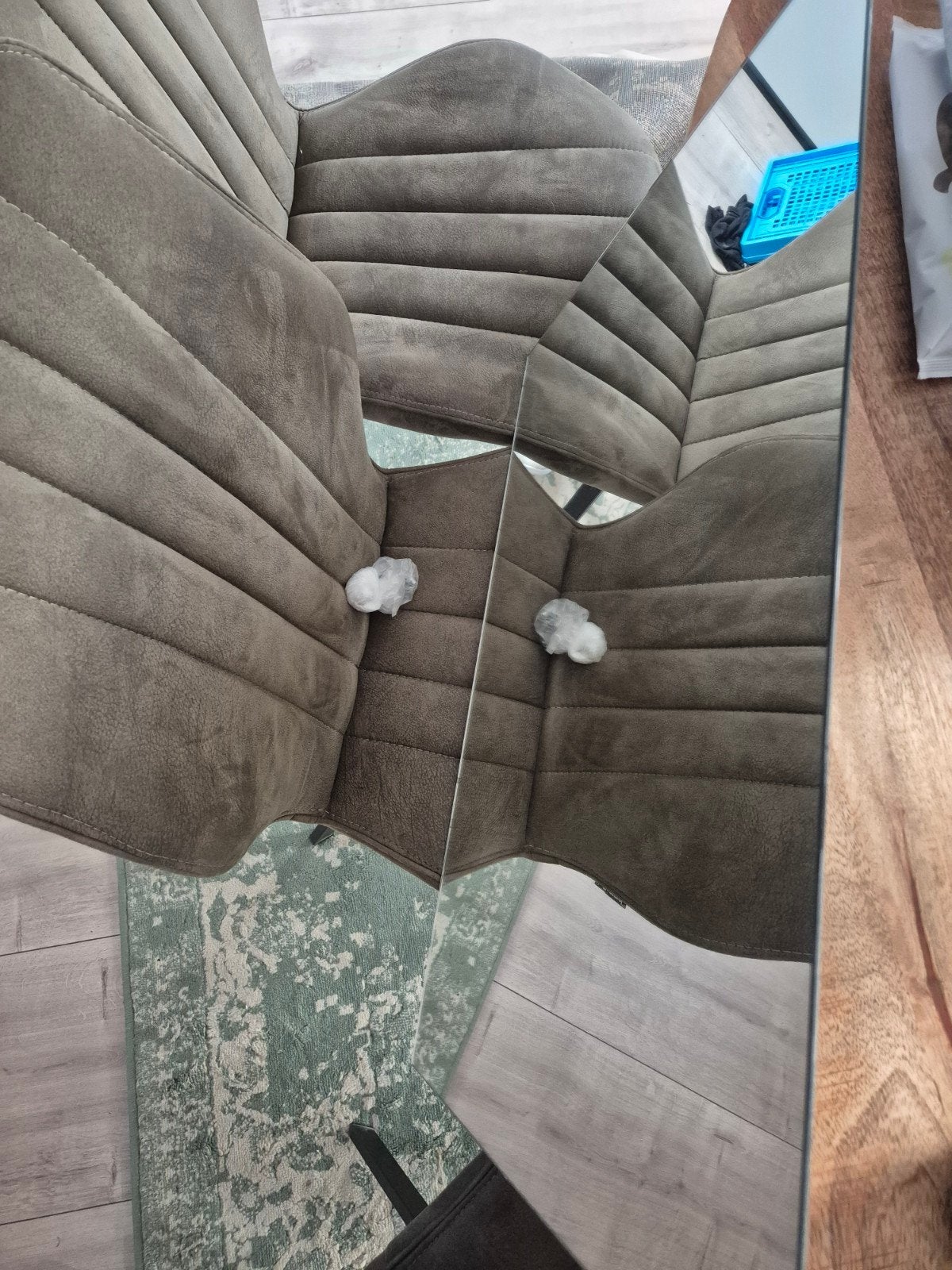 Spiegel 70x50 cm inclusief bevestigingsmateriaal, Ophalen, Gebruikt, Minder dan 100 cm, Rechthoekig