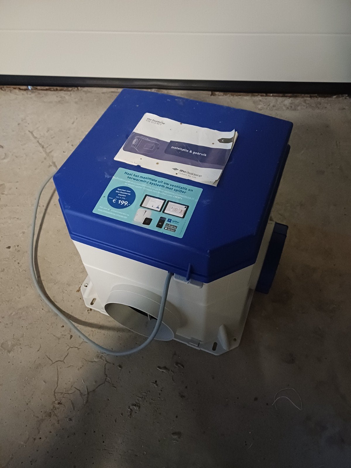 Itho ventilatie box, Doe-het-zelf en Verbouw, Ventilatie en Afzuiging, Ophalen, Afzuiger