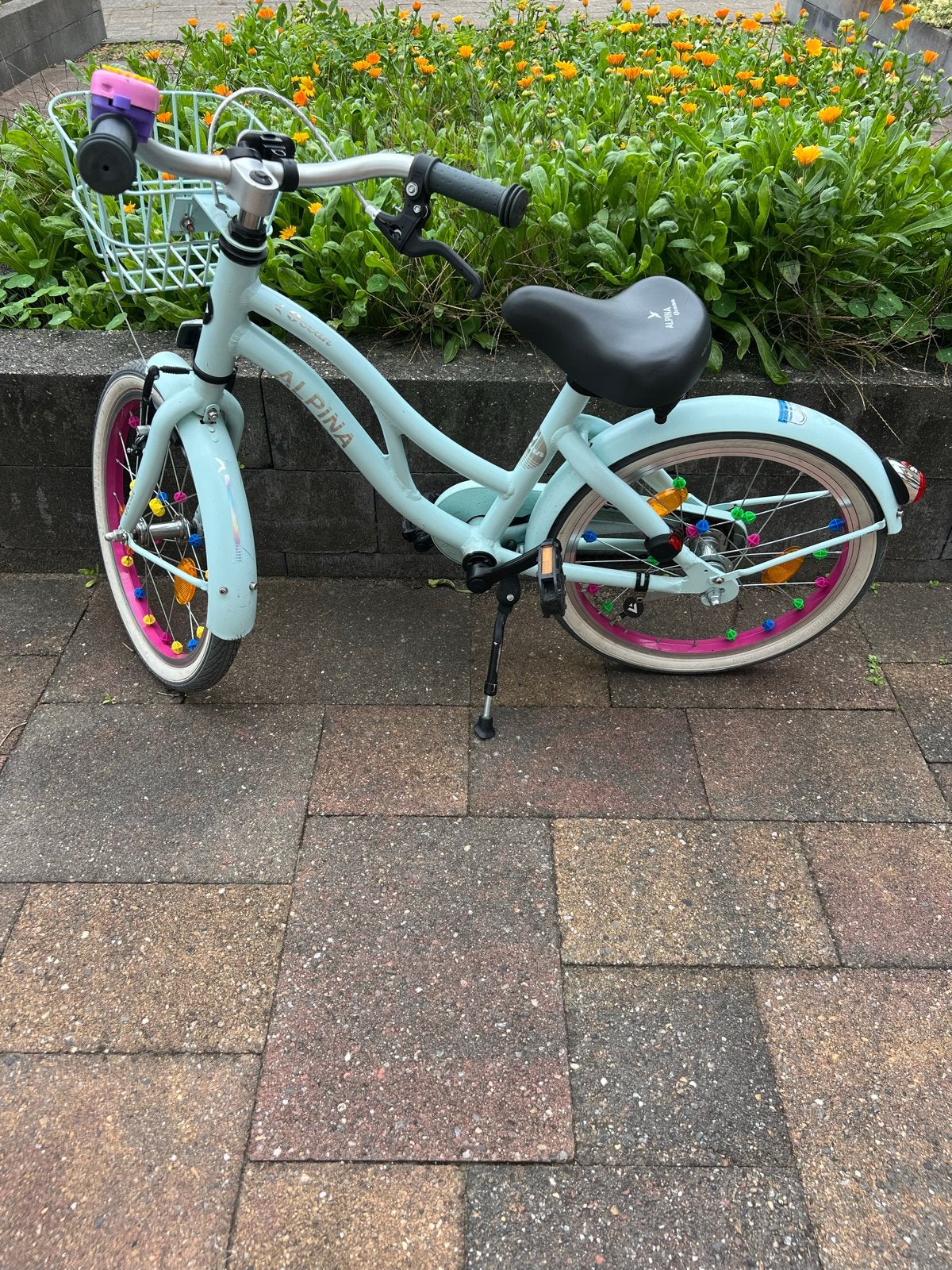 Alpina kinderfiets 16 inch - Zo goed als nieuw, Ophalen, Zo goed als nieuw, Terugtraprem, Minder dan 16 inch