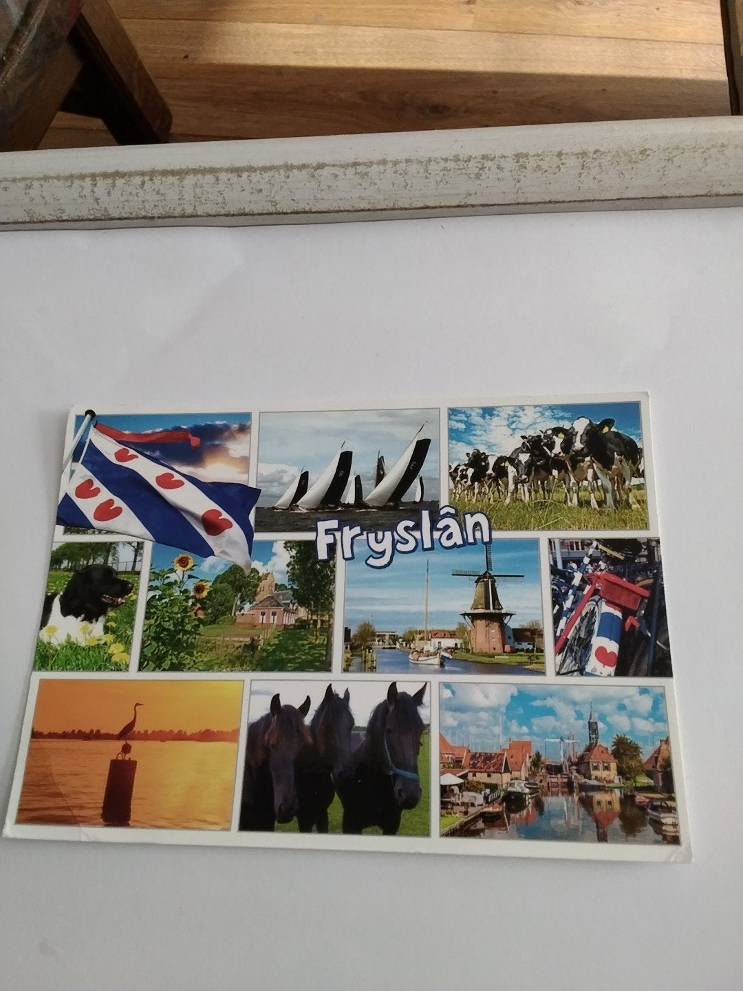 Oude ansichtkaart Friesland - Gelopen, Ophalen of Verzenden
