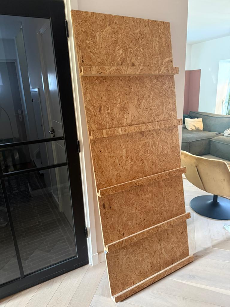 Stalenbord - OSB-plaat met planken, 200x80cm, Ophalen, Minder dan 25 mm, Overige typen, Zo goed als nieuw