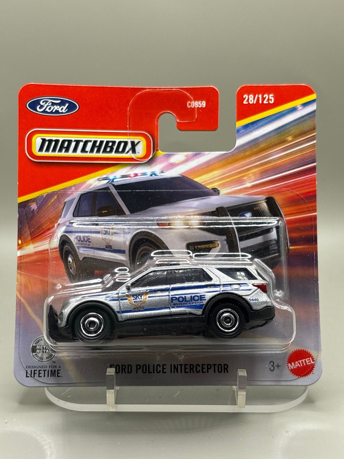 Matchbox Ford Police Interceptor - Nieuw in verpakking, Auto, Nieuw, Ophalen of Verzenden, Mattel