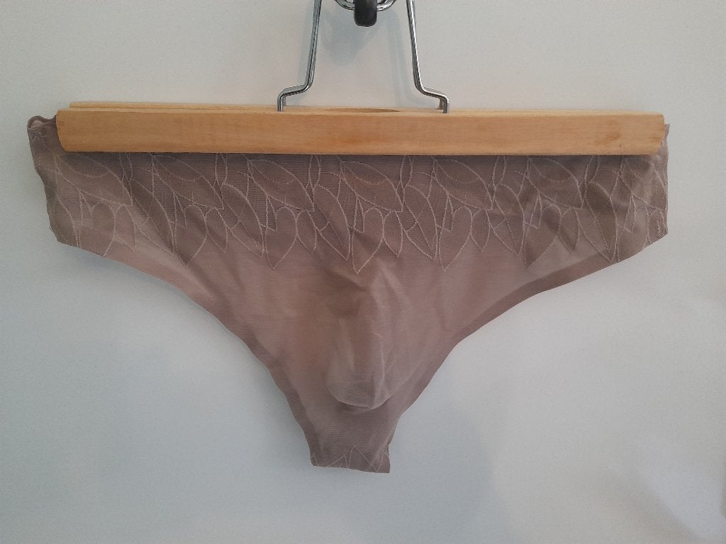 Beige Heren String Maat L, Kleding | Heren, Verzenden, Beige, Slip