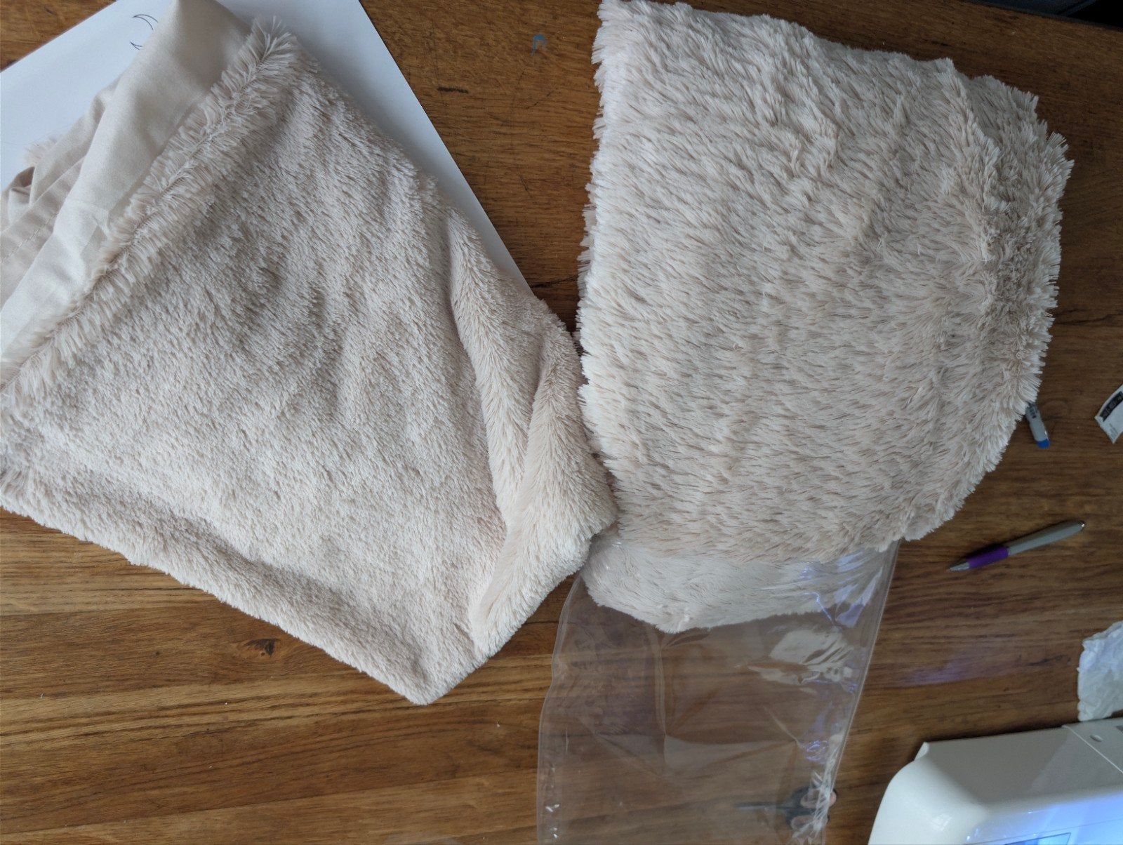 Nieuw Fluffy Dekbedovertrek, Eenpersoons, Beige, Dekbedovertrek, Nieuw