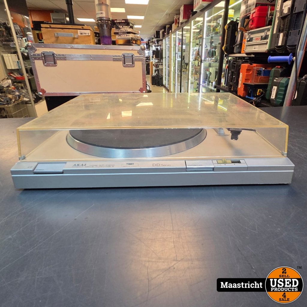 AKAI AP-D210 direct drive platenspeler, getest en werkend, Akai, Gebruikt, Support@akai.com, Akai Professional
200 Scenic View Drive
Suite 201
Cumberland, RI 02864
United States