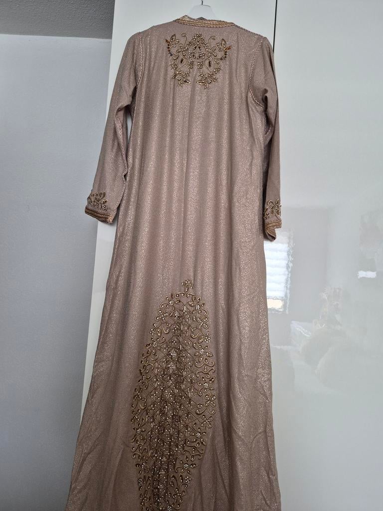 Kaftan tweedelig brons maat S/M, Overige typen, Bruin, Zo goed als nieuw, Ophalen