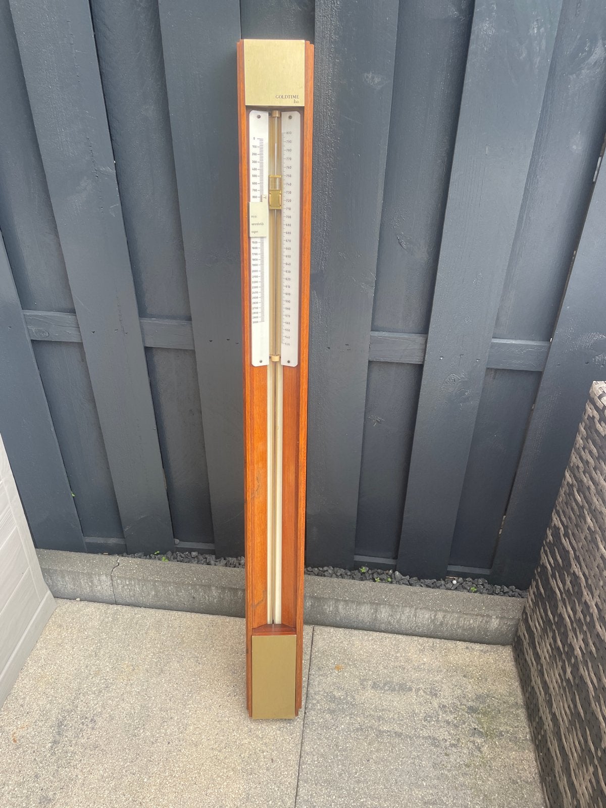 Kwikbarometer GOLDTIME Ibo - Vintage Weerstation, Ophalen of Verzenden, Zo goed als nieuw, Barometer