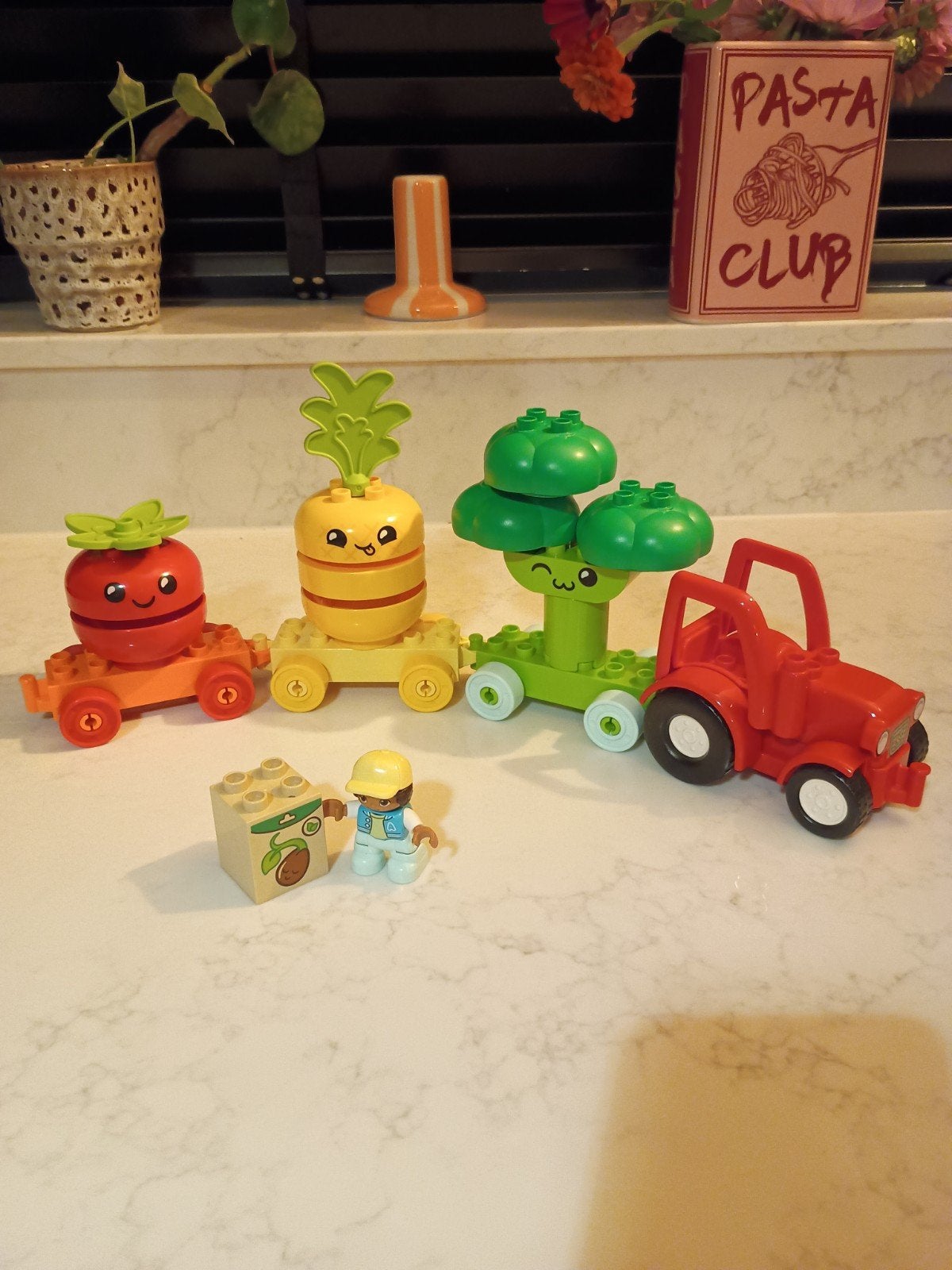 LEGO DUPLO Mijn Eerste Fruit- en Groentetractor (10982), Ophalen of Verzenden, Zo goed als nieuw, Overige merken