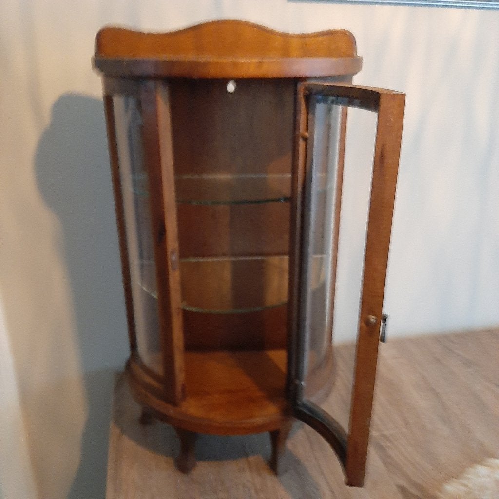 Oud Vitrinekastje, Minder dan 50 cm, Ophalen of Verzenden, Zo goed als nieuw, Minder dan 25 cm