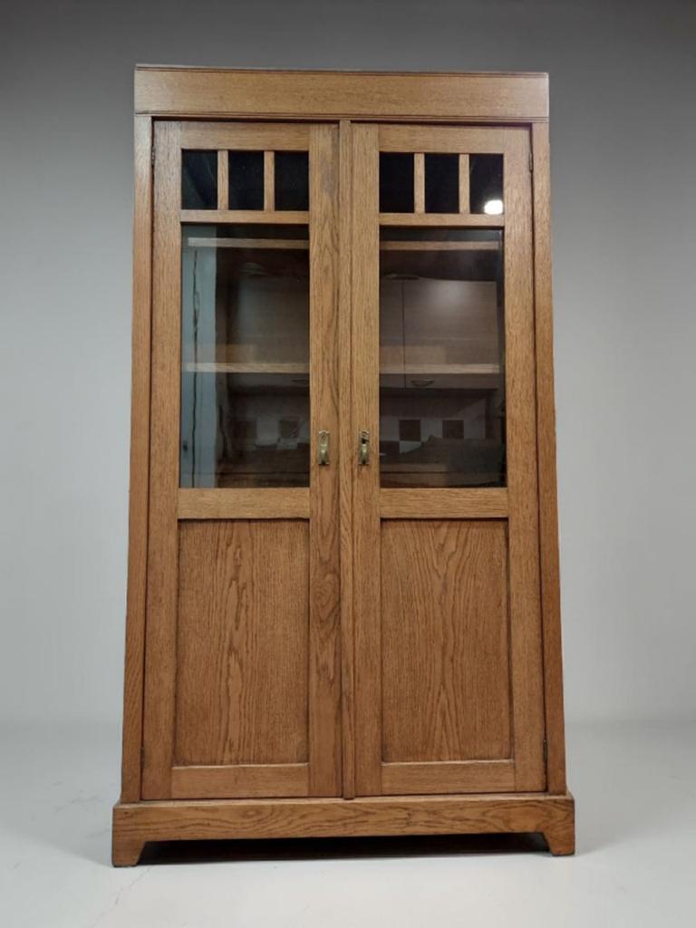 antieke kast boekenkast art deco vitrinekast, Ophalen