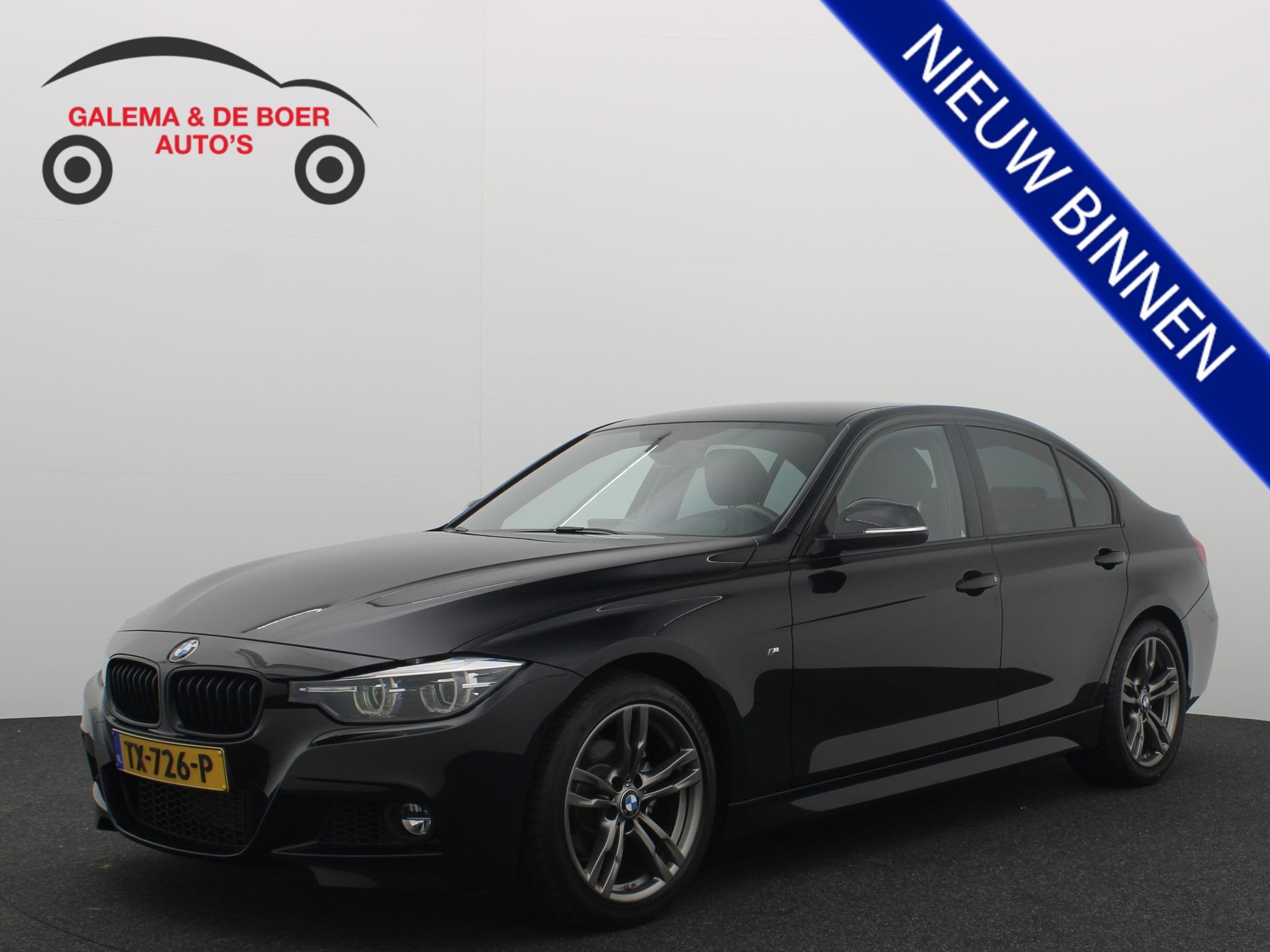 BMW 3-serie 318i M Sport Edition M-PAKKET / BLACK OPTIC / FU, Auto's, Automaat, Gebruikt, Zwart, 3 cilinders