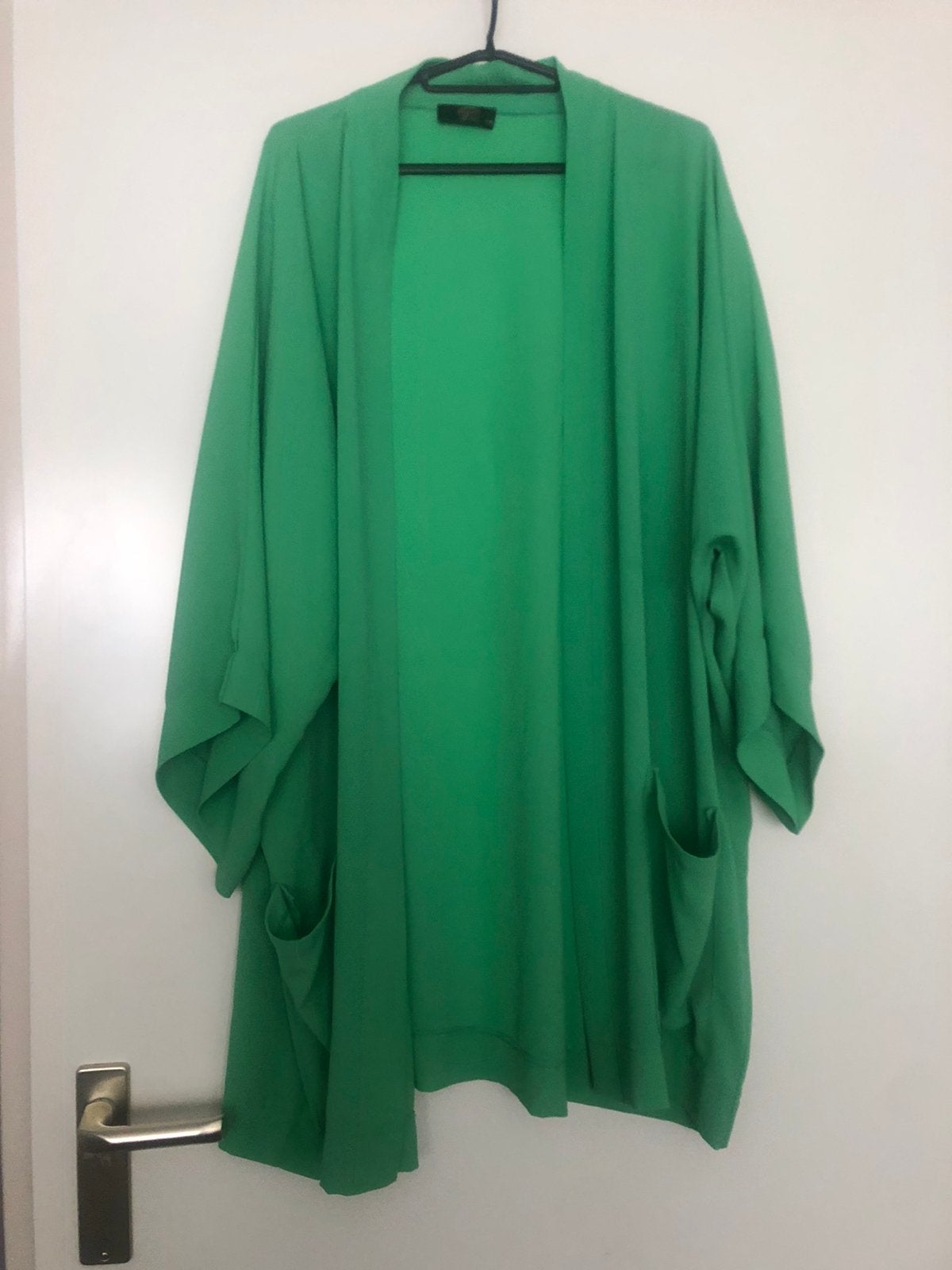 Groene kimono met zakken, maat M, Ophalen of Verzenden, Zo goed als nieuw, Maat 38/40 (M), Groen