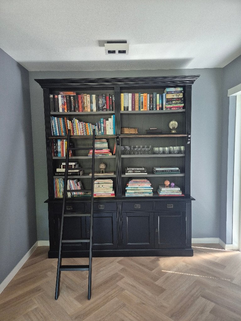 Boekenkast, Ophalen, Met deur(en), Klassiek, 150 tot 200 cm