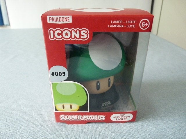 Super Mario Super Mushroom Icon Light – Nachtlamp Nieuw, Kinderen en Baby's, Nieuw, Ophalen of Verzenden, Lamp, Overige merken