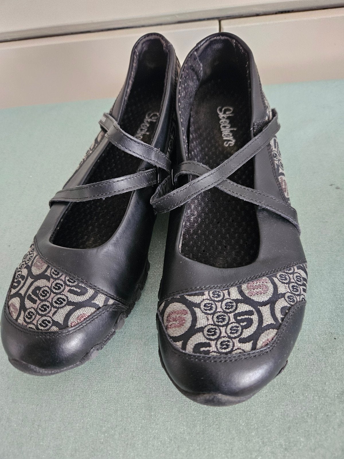 Sketchers ballerina's mt 39, Skechers, Zwart, Zo goed als nieuw, Ballerina's