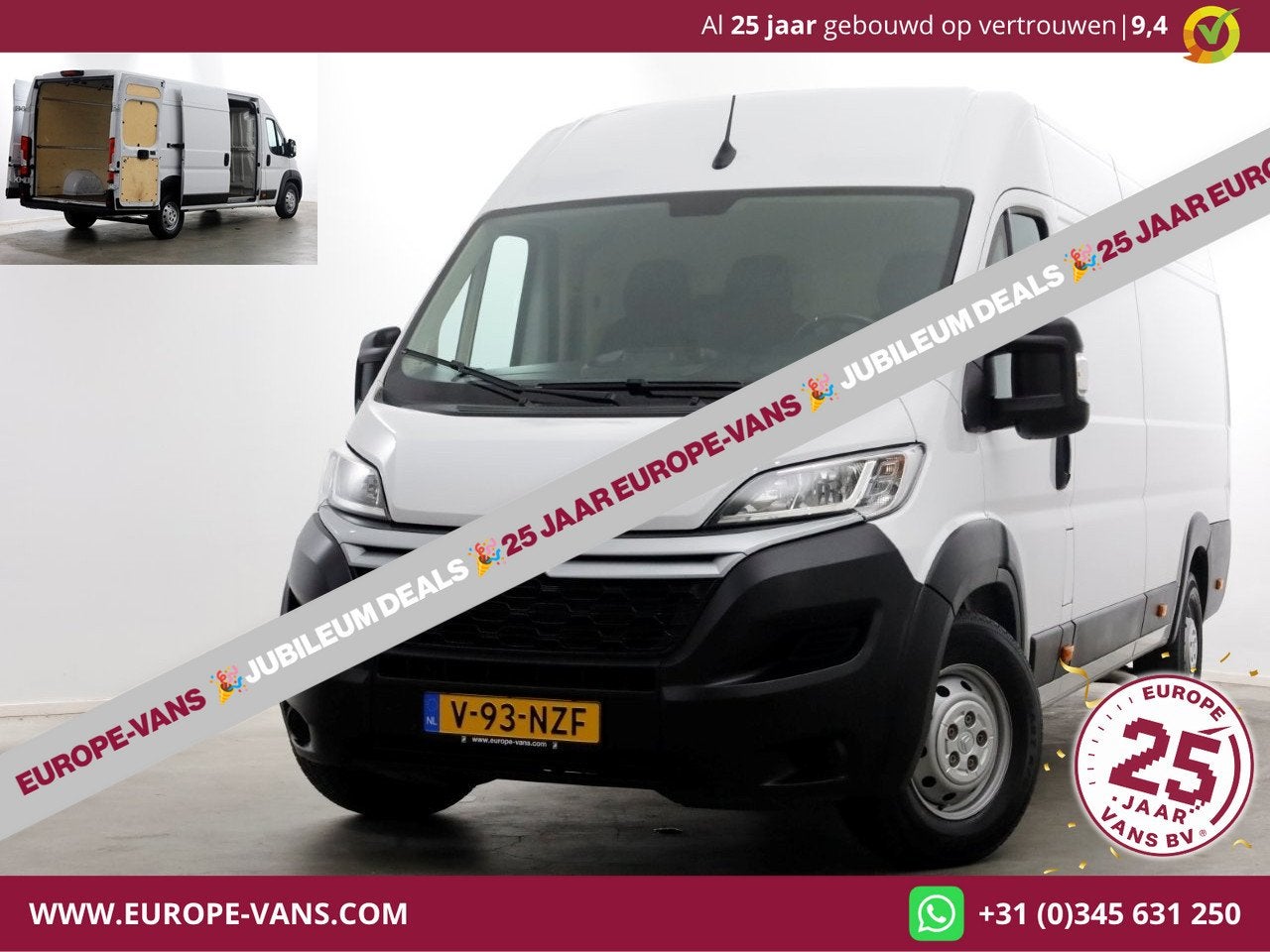 Citroën Jumper 2.2 BlueHDi 165pk L4H2 Airco/Navi/Camera 06-, Voorwielaandrijving, Euro 6, 4 cilinders, Citroën