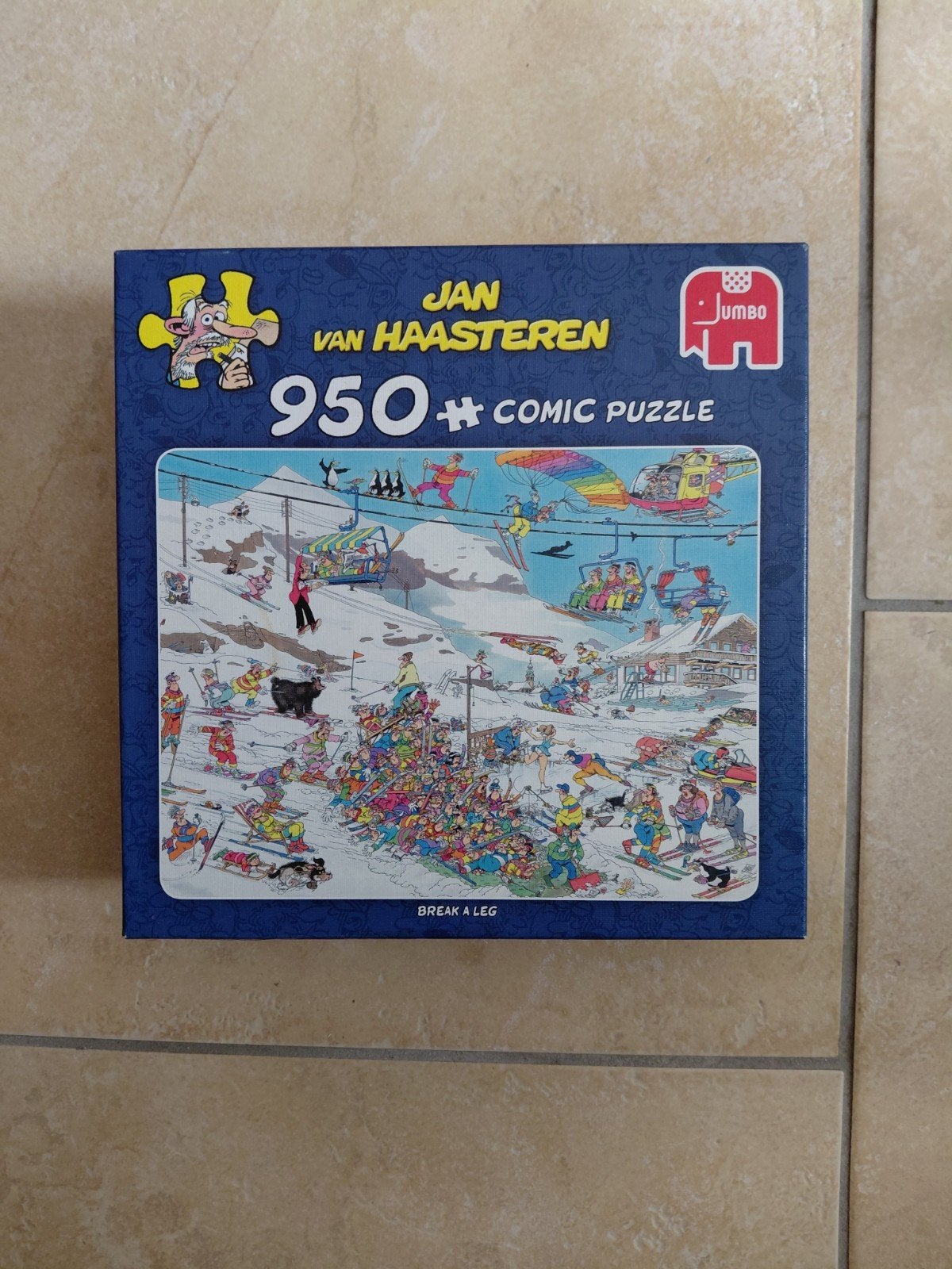 Jan van Haasteren Comic Puzzel - Break a Leg (950 stukjes), Ophalen of Verzenden, 500 t/m 1500 stukjes, Zo goed als nieuw, Legpuzzel