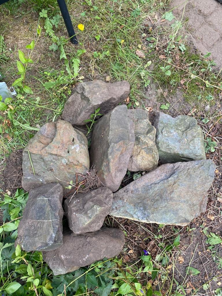 Keien/ natuurstenen voor tuin of decoratie, Tuin en Terras, Grind, Keien en Split, Zo goed als nieuw, Kei, Grijs, Overige materialen