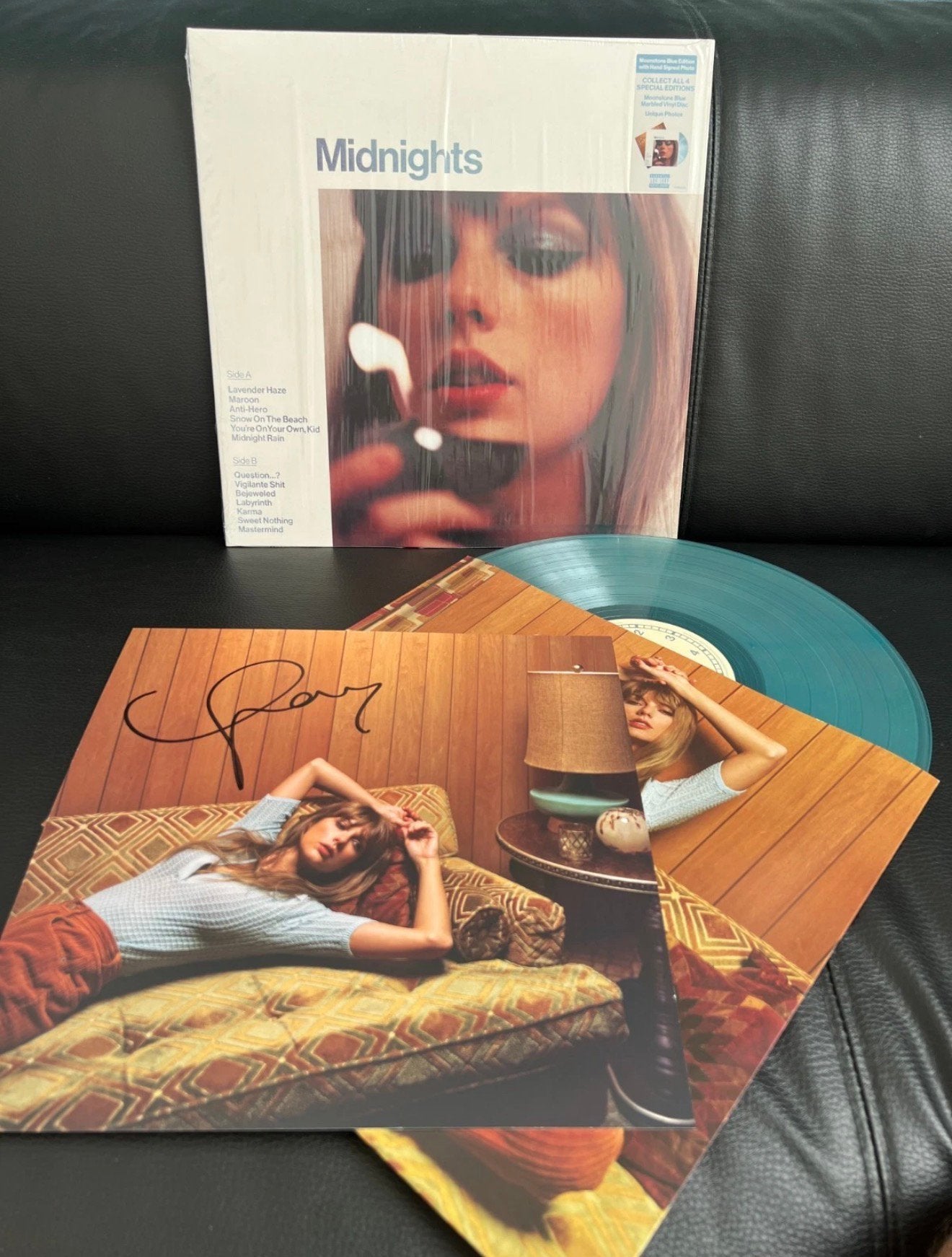 Taylor Swift Midnights SIGNED Moonstone, Ophalen, LP, Pop, Gesigneerd