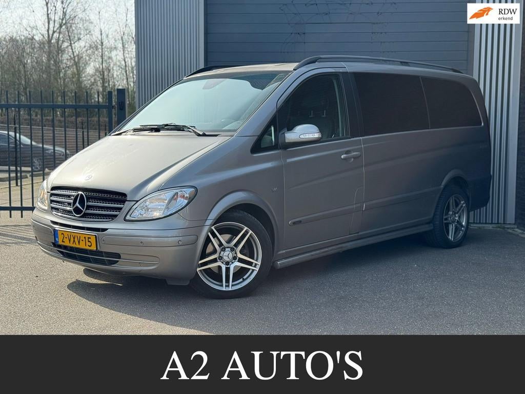 Mercedes-Benz Viano 3.0 CDI DC Trend Lang Automaat|Leer|Navi, Auto's, Automaat, Achterwielaandrijving, Gebruikt, Zwart
