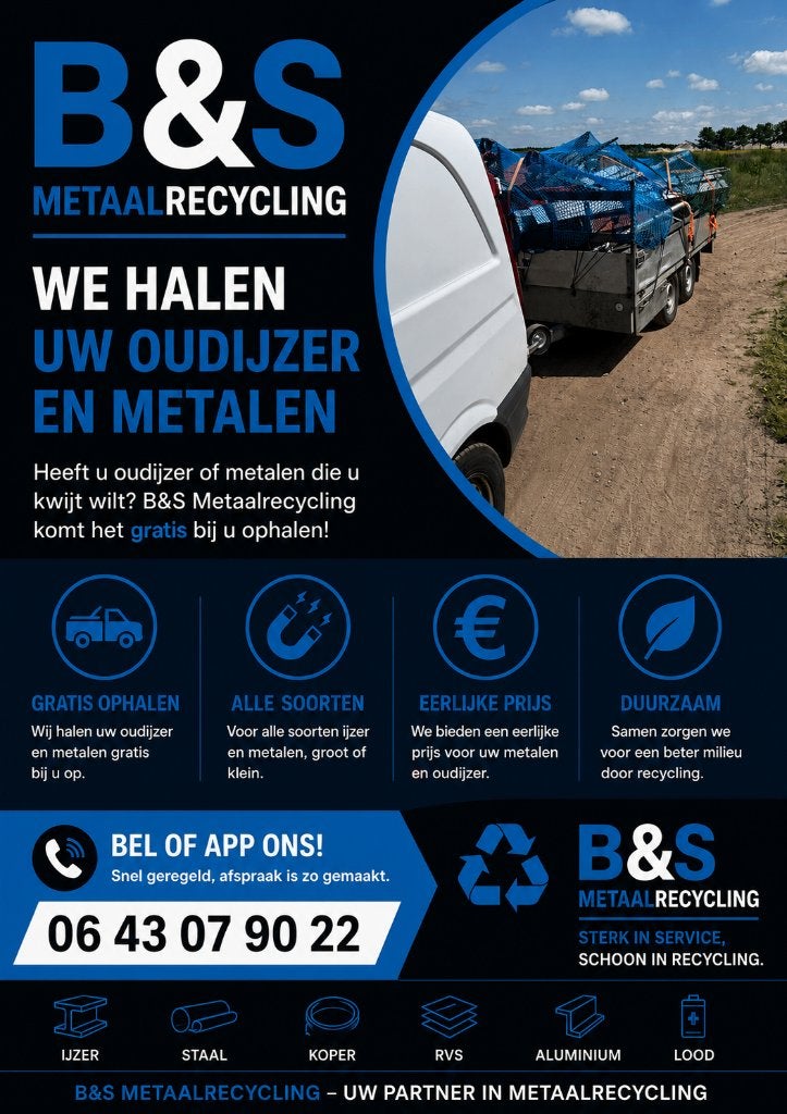 Oudijzer en metalen, Ophalen, 250 mm of meer
